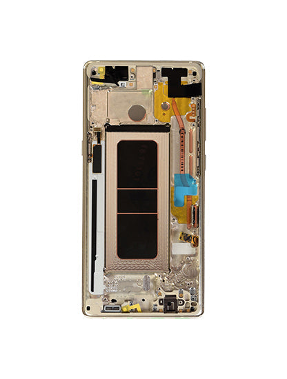 Replacement OLED Assembly With Frame Compatible For Samsung Galaxy Note 8 (Service Pack) (Maple Gold)