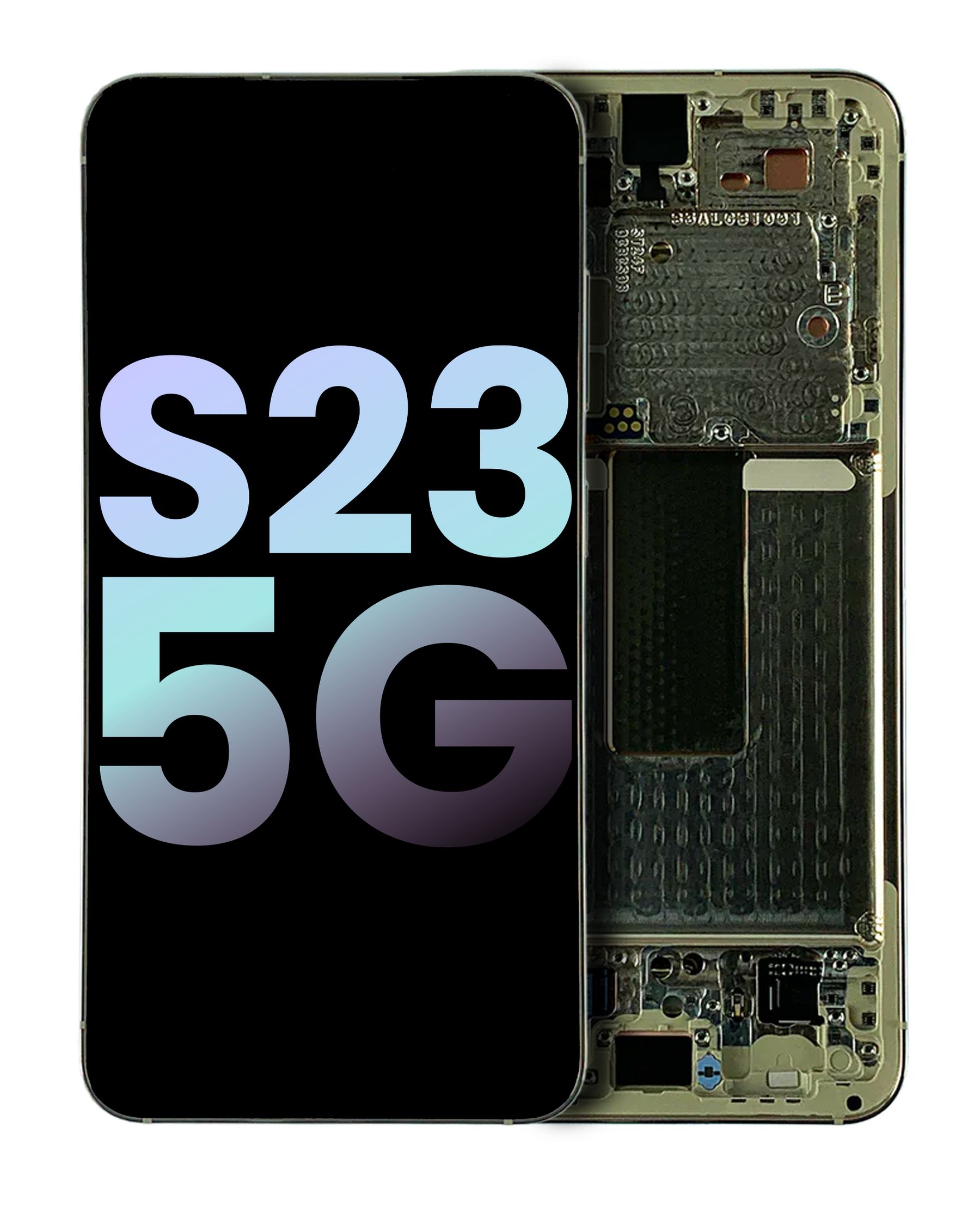 Replacement OLED Assembly With Frame Compatible For Samsung Galaxy S23 5G (US & International) (Service Pack) (Cream)