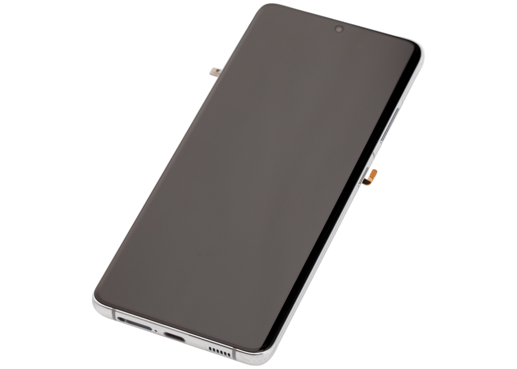 OLED Assembly With Frame Compatible For Samsung Galaxy S21 Ultra 5G Replacement (Vemake ) (Phantom Silver)