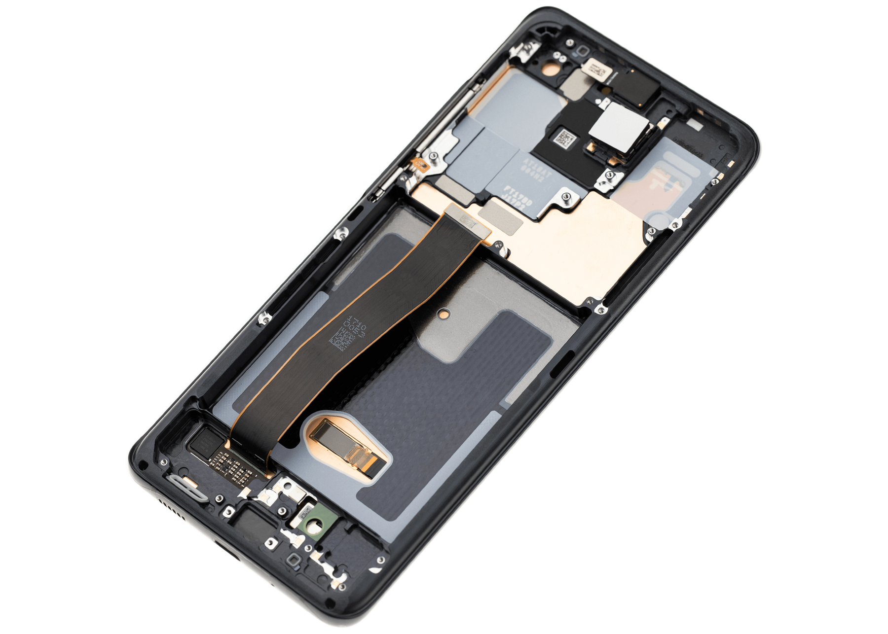 OLED Assembly With Frame Compatible For Samsung Galaxy S20 Ultra 5G Replacement (Vemake) (Cosmic Black)