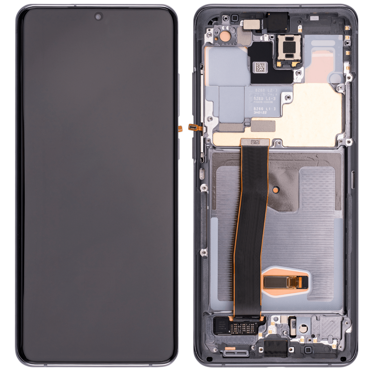 Replacement OLED Assembly With Frame Compatible For Samsung Galaxy S20 Ultra 5G (Vemake) (Cosmic Gray)