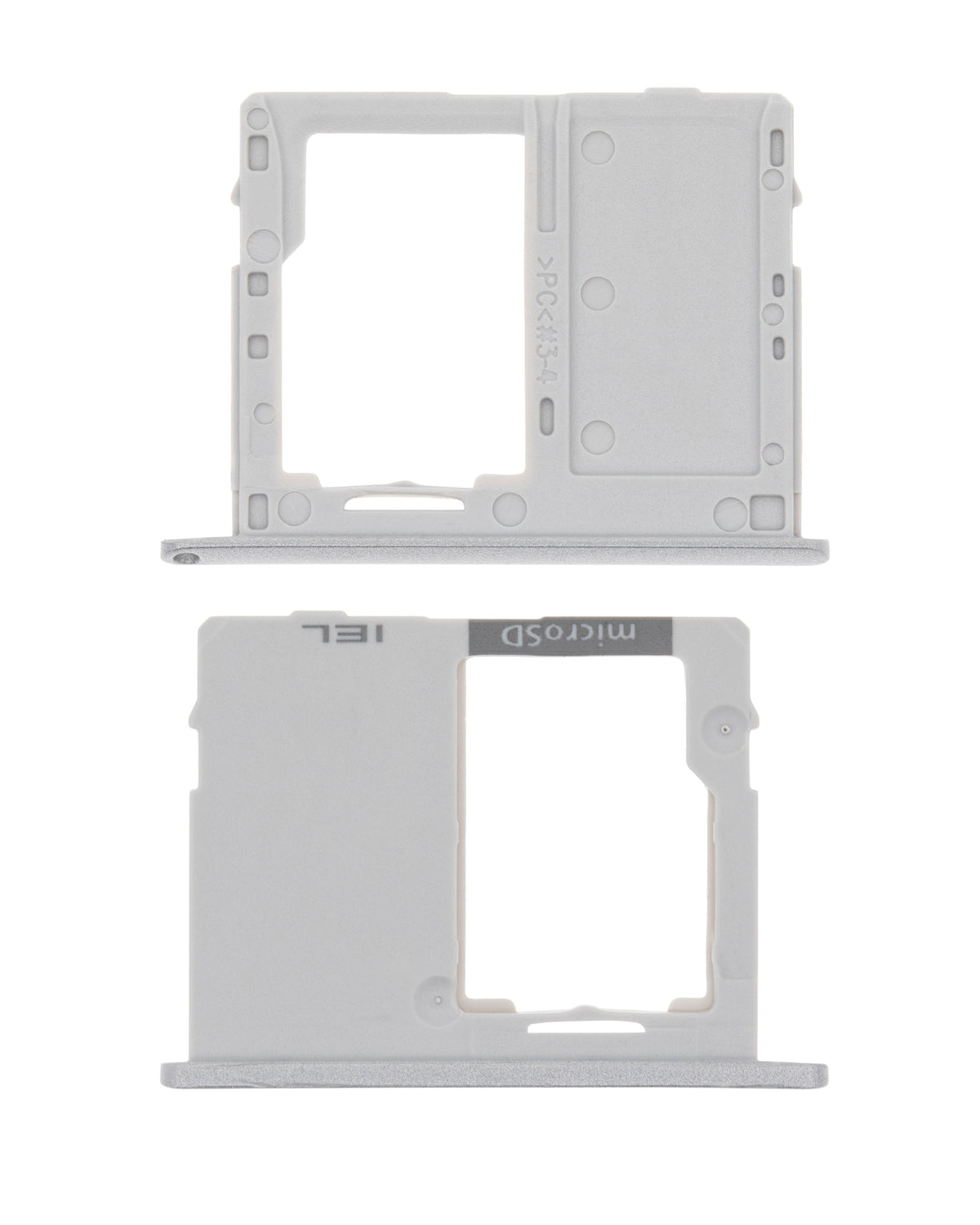 Single Sim Card Tray Replacement Compatible For Samsung Galaxy Tab A 10.1" (T510 / T515 / T517) (Silver)