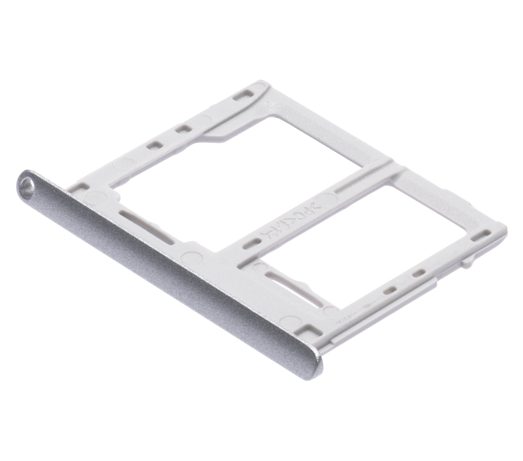 Dual Sim Card Tray Replacement Compatible For Samsung Galaxy Tab A 10.1" (T510 / T515) (Silver)