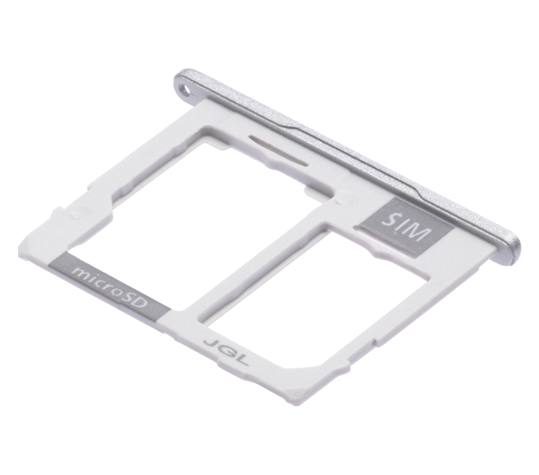 Dual Sim Card Tray Replacement Compatible For Samsung Galaxy Tab A 10.1" (T510 / T515) (Silver)