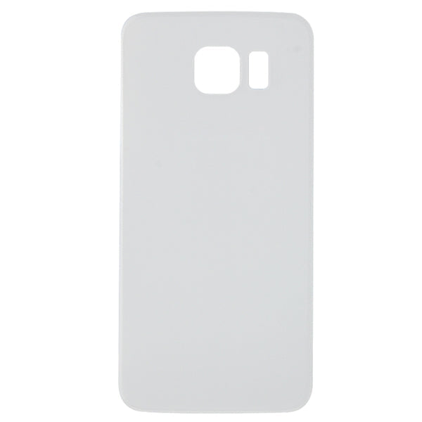 Back Cover Glass Compatible For Samsung Galaxy S6 Replacement  (No Logo) (Vemake) (White)