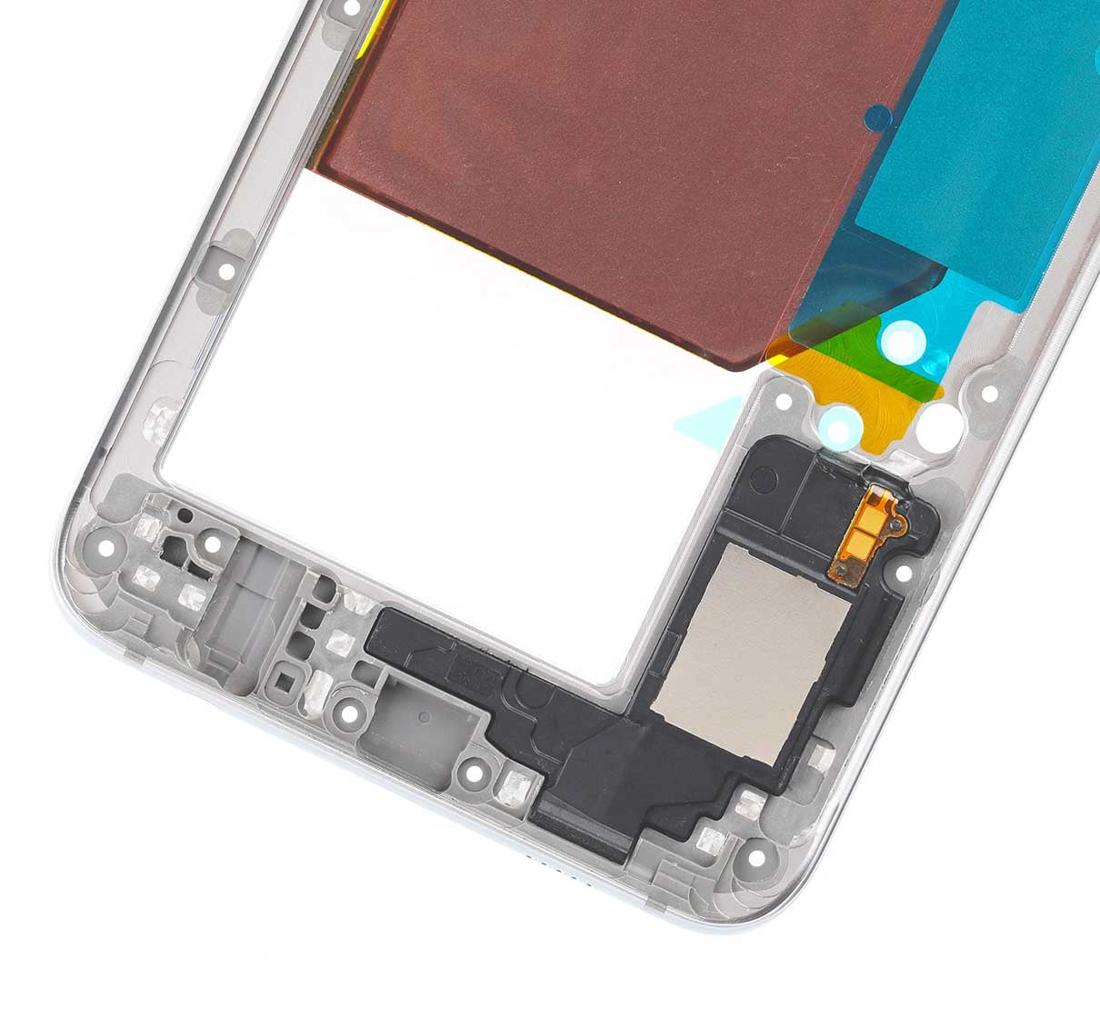 Replacement Mid-Frame Housing Compatible For Samsung Galaxy S6 Edge Plus (With Small Parts) (White Pearl)