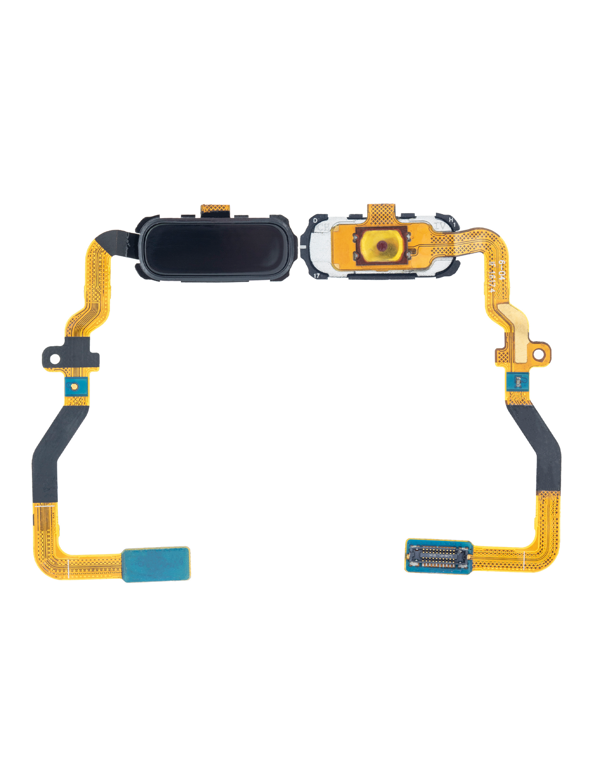 Home Button With Flex Compatible For Samsung Galaxy S7 Replacement (Black Onyx)