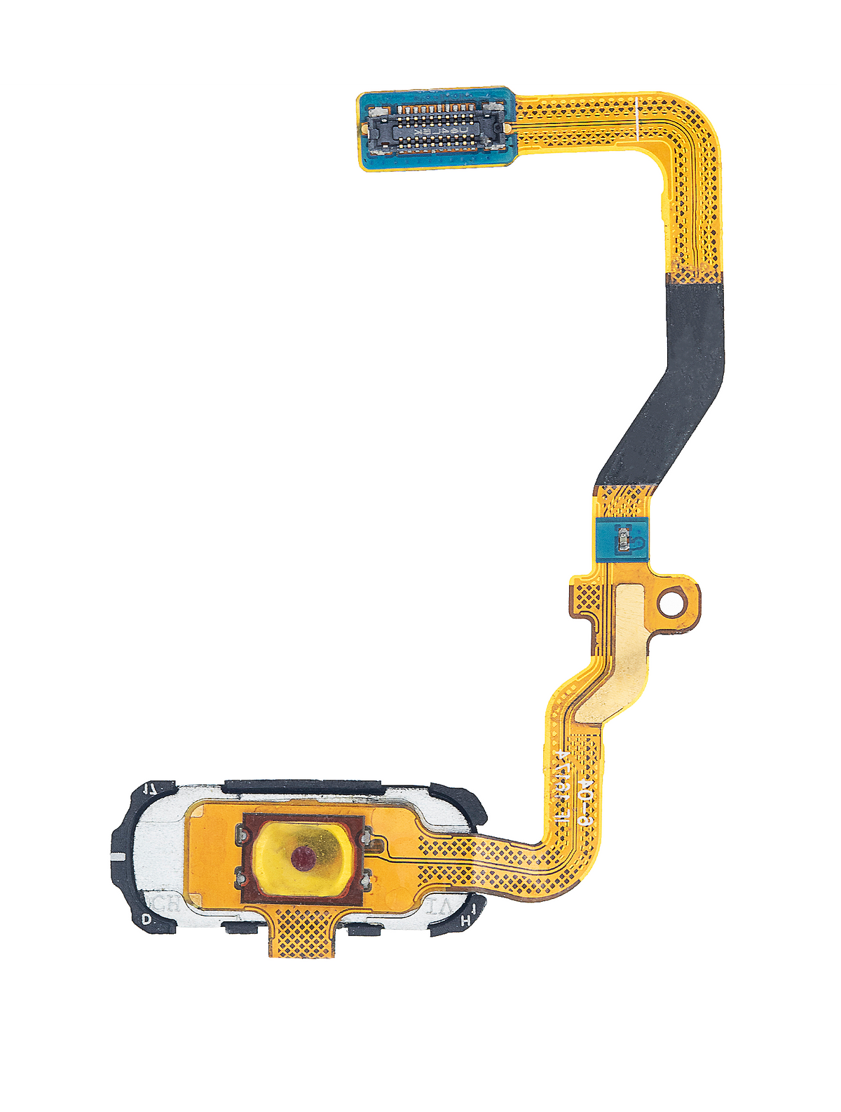 Home Button With Flex Compatible For Samsung Galaxy S7 Replacement (Black Onyx)