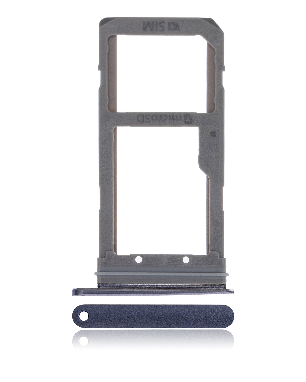 Single Sim Card Tray Compatible For Samsung Galaxy S7 Edge Replacement (Black)