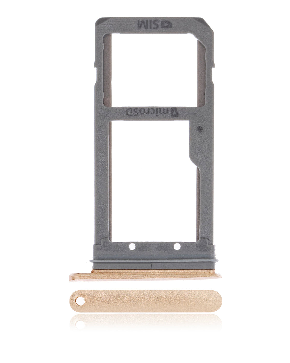 Single Sim Card Tray Compatible For Samsung Galaxy S7 Edge Replacement  (Gold)