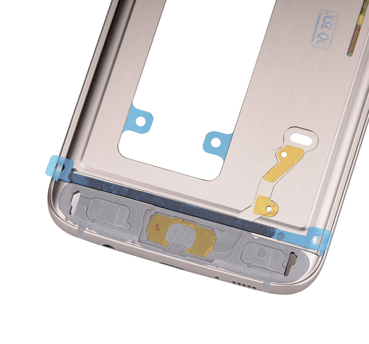 Replacement Mid-Frame Housing Compatible For Samsung Galaxy S7 Edge (With Small Parts) (Gold)