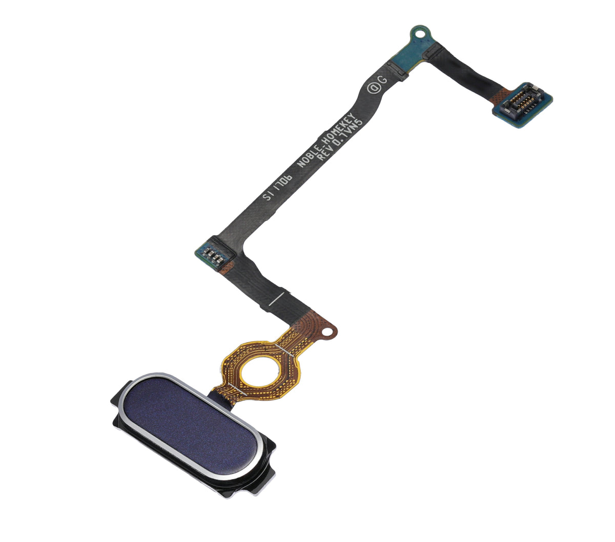 Replacement Home Button With Flex Cable Compatible For Samsung Galaxy Note 5 (Black Sapphire)