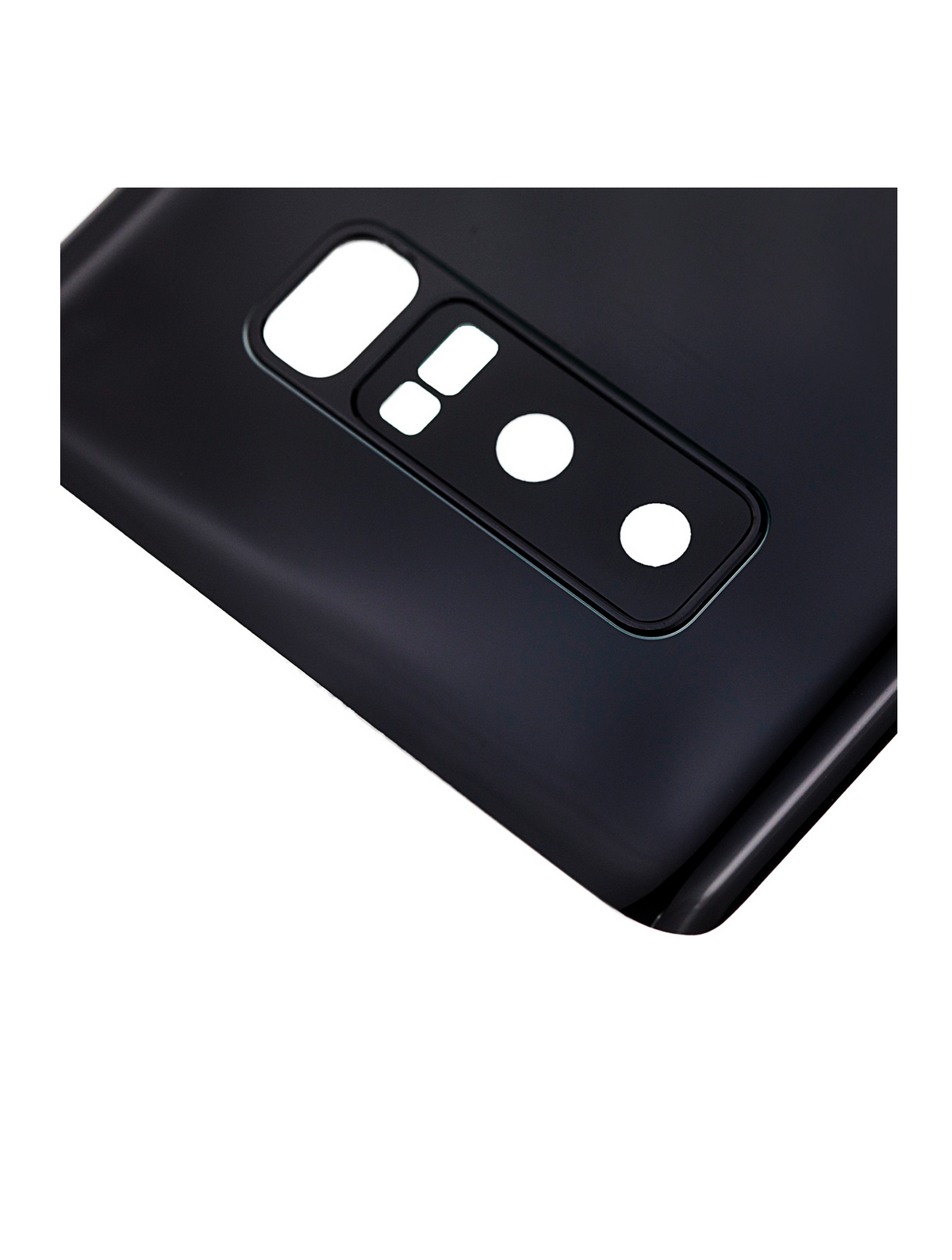 Replacement Back Cover Glass With Camera Lens Compatible For Samsung Galaxy Note 8 (Service Pack) (Midnight Black)