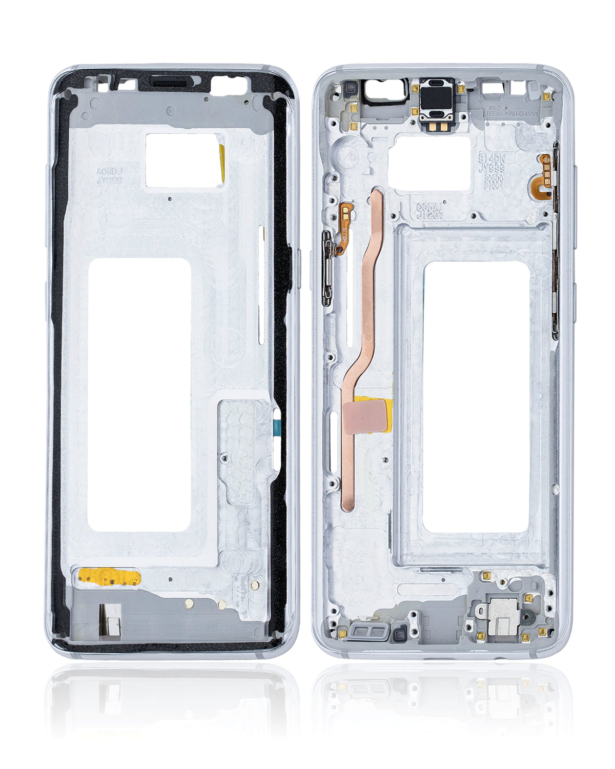 Mid-Frame Housing Compatible For Samsung Galaxy S8 Replacement  (With Small Parts) (Arctic Silver)