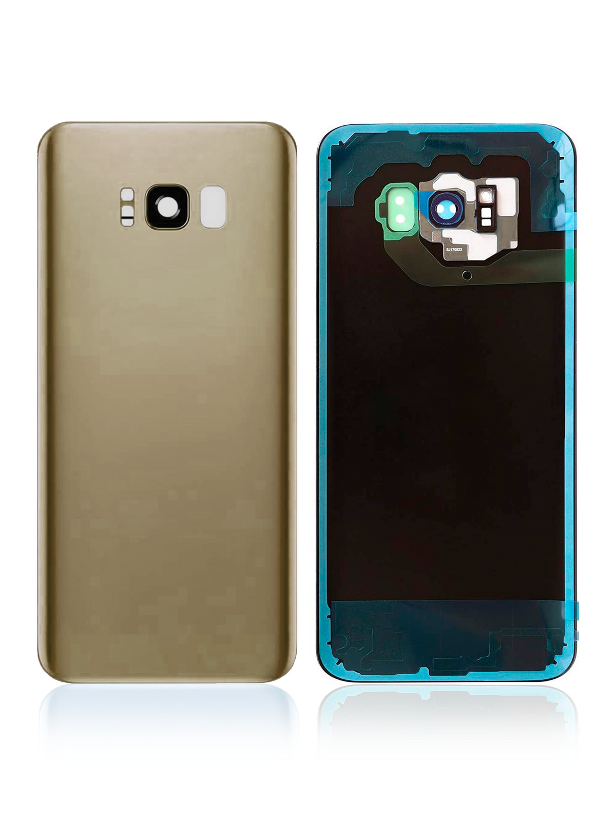 Back Cover Glass With Camera Lens Compatible For Samsung Galaxy S8 Plus Replacement (No Logo) (Vemake) (Maple Gold)
