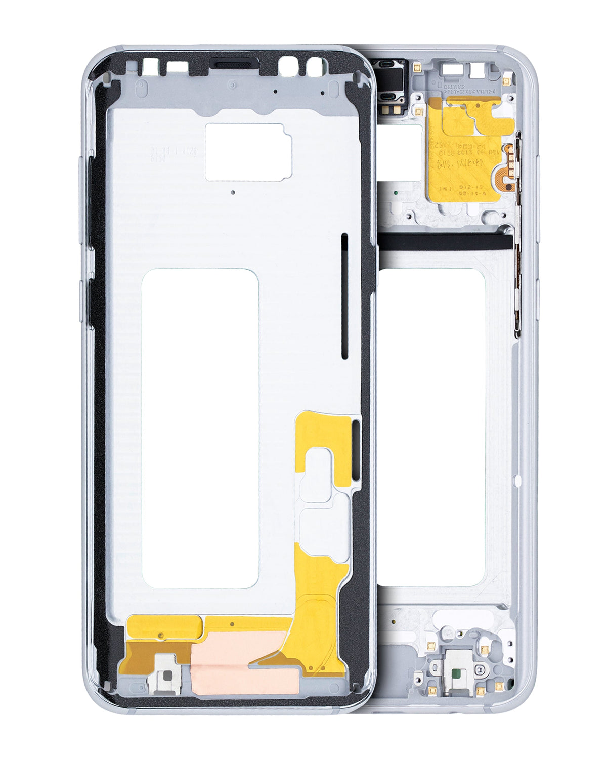 Mid-Frame Housing Compatible For Samsung Galaxy S8 Plus Replacement (With Small Parts) (Artic Silver)