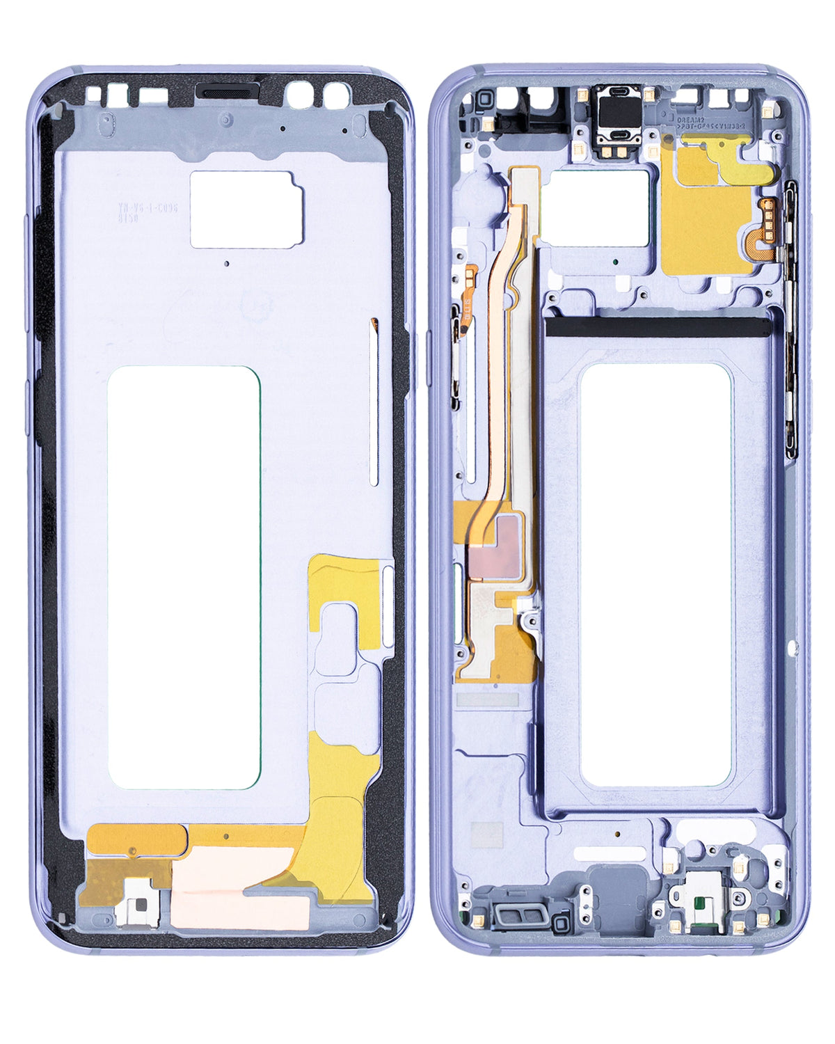 Mid-Frame Housing Compatible For Samsung Galaxy S8 Plus Replacement (With Small Parts) (Orchid Gray)