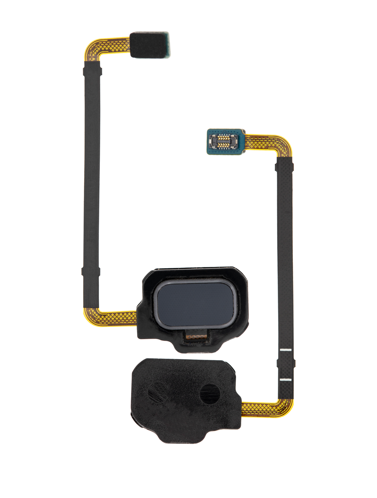 Fingerprint Reader With Flex Cable Compatible For Samsung Galaxy S8 Active Replacement (Meteor Gray)