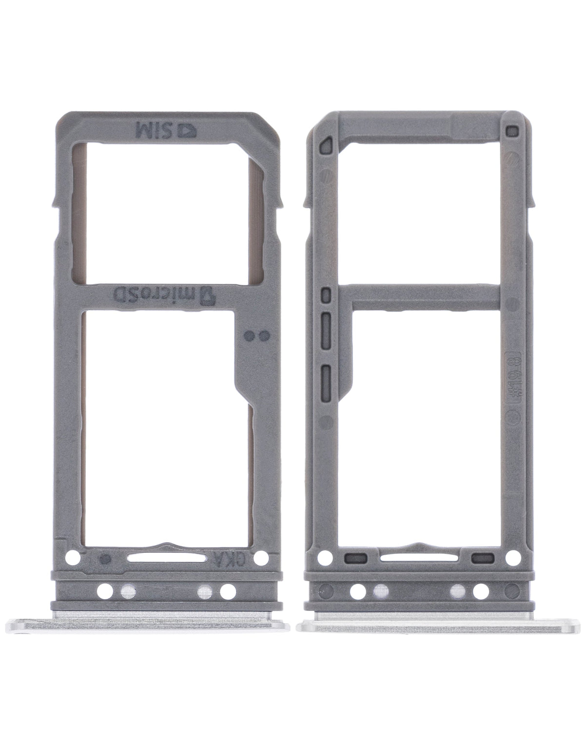 Replacement Single Sim Card Tray Compatible For Samsung Galaxy S8 / S8 Plus (Arctic Silver)