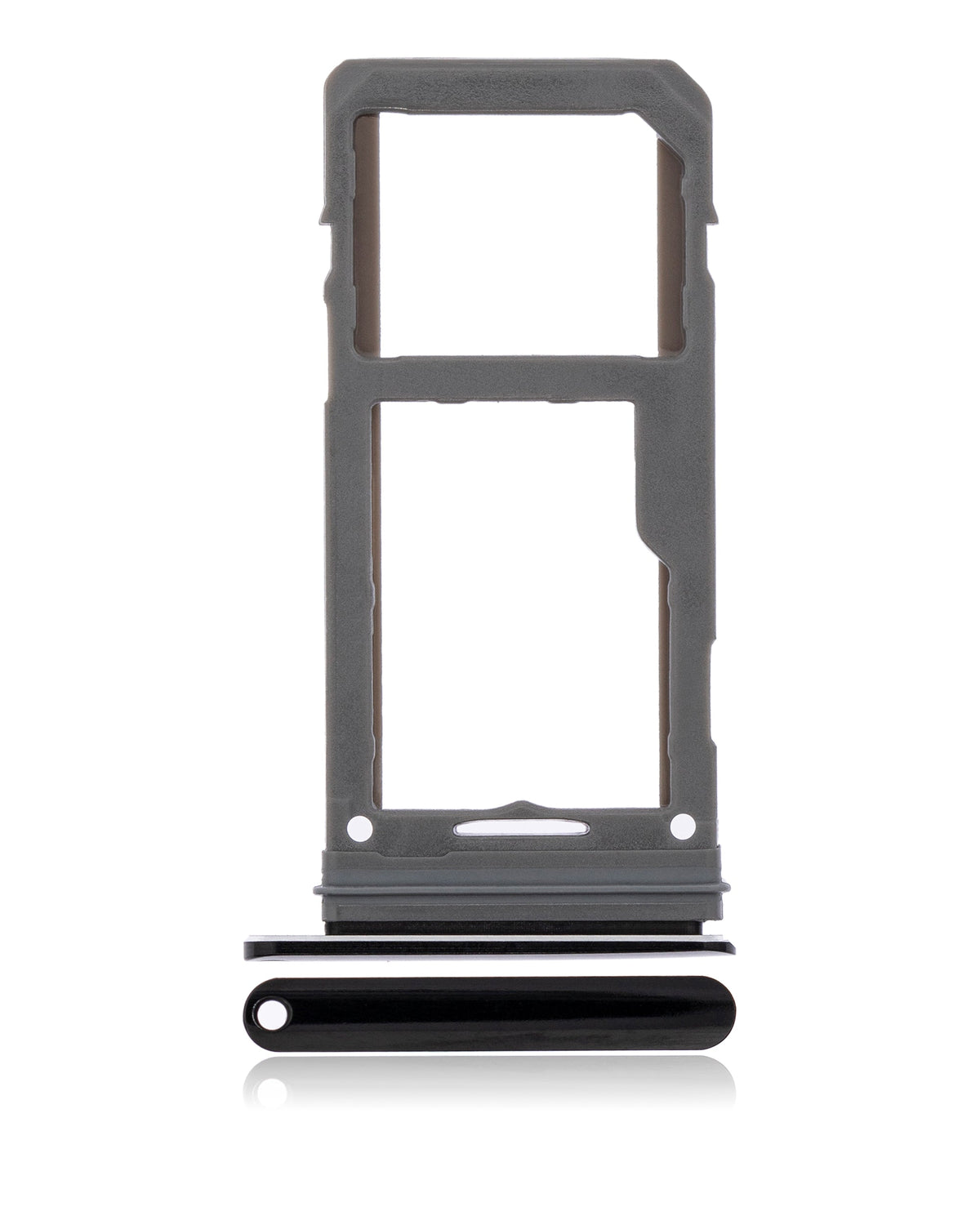 Replacement Single Sim Card Tray Compatible For Samsung Galaxy S8 / S8 Plus (Midnight Black)