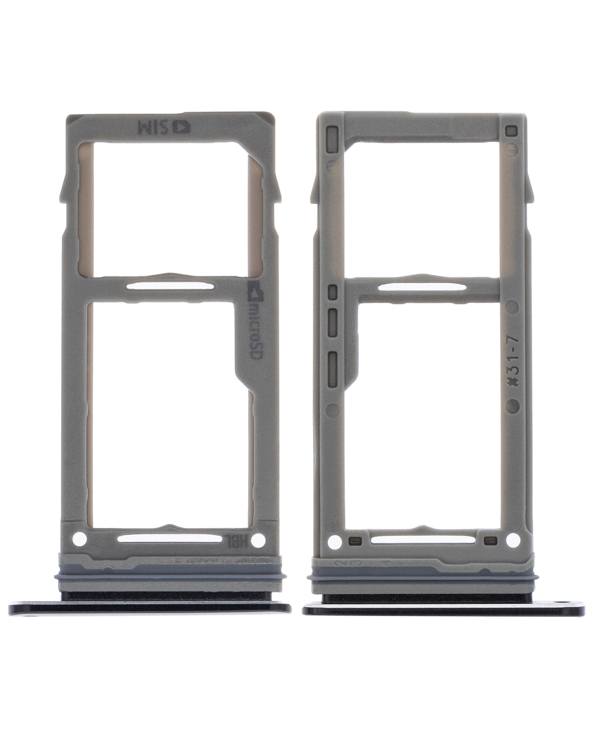 Single Sim Card Tray Replacement Compatible For Samsung Galaxy S9 / S9 Plus (Midnight Black)