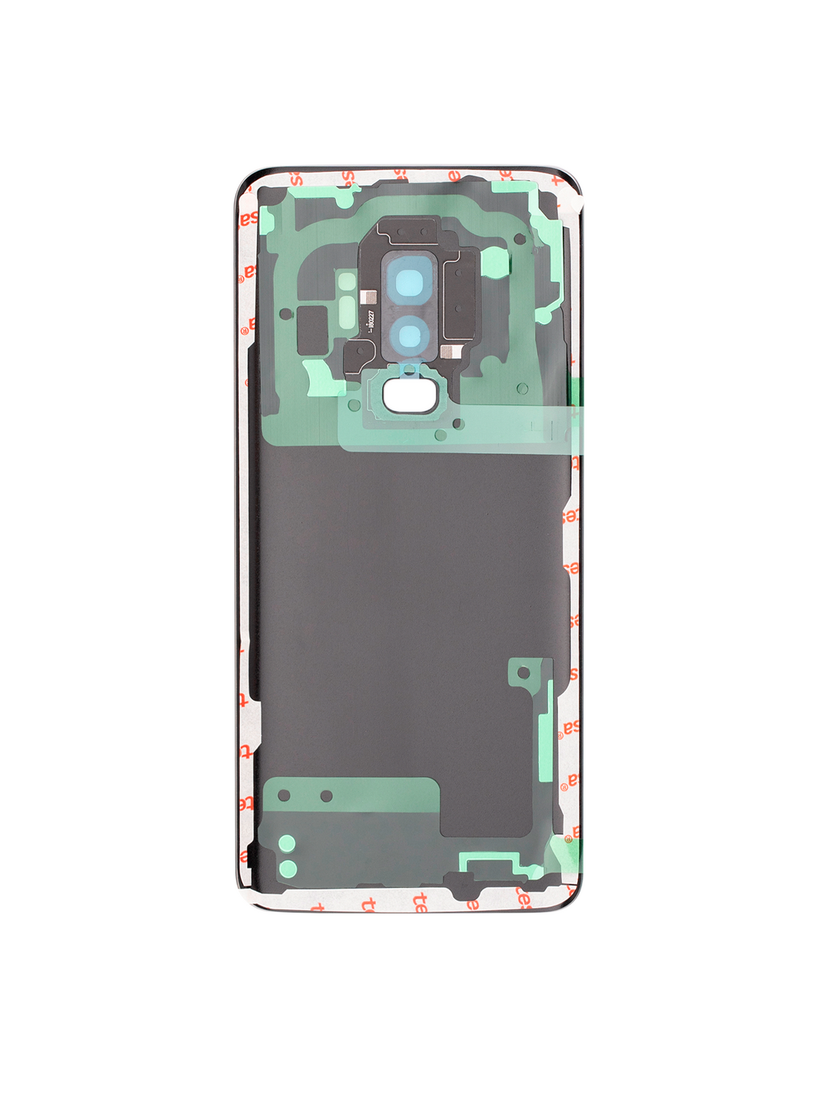 Replacement Back Cover Glass With Camera Lens Compatible For Samsung Galaxy S9 Plus (No Logo) (Vemake) (Midnight Black)