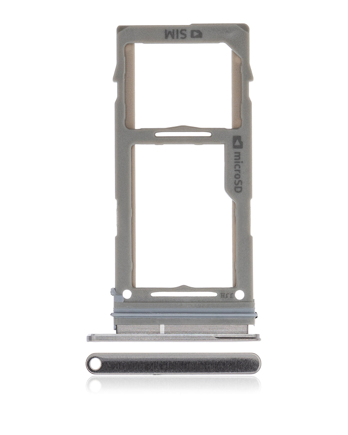 Single Sim Card Tray Replacement Compatible For Samsung Galaxy S10 / S10 Plus (Prism / Ceramic Black)