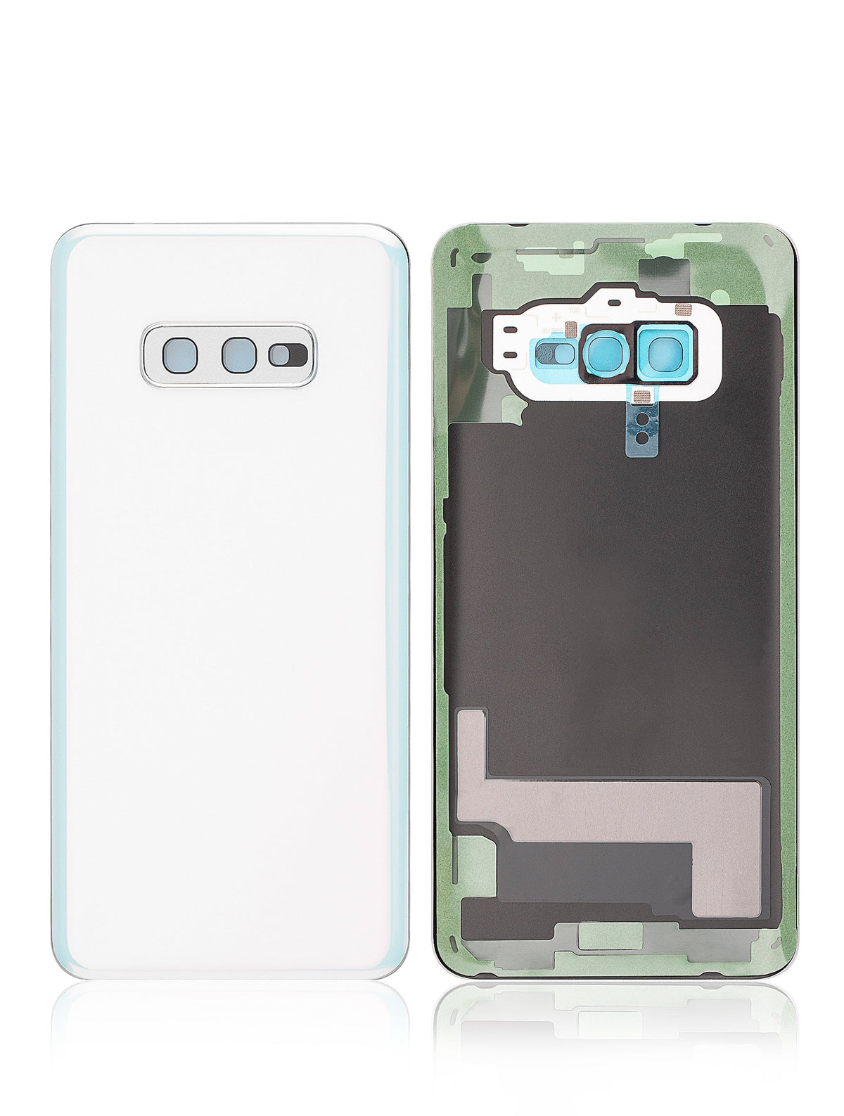 Replacement Back cover Glass With Camera Lens Compatible For Samsung Galaxy S10E (Service Pack) (Prism White)