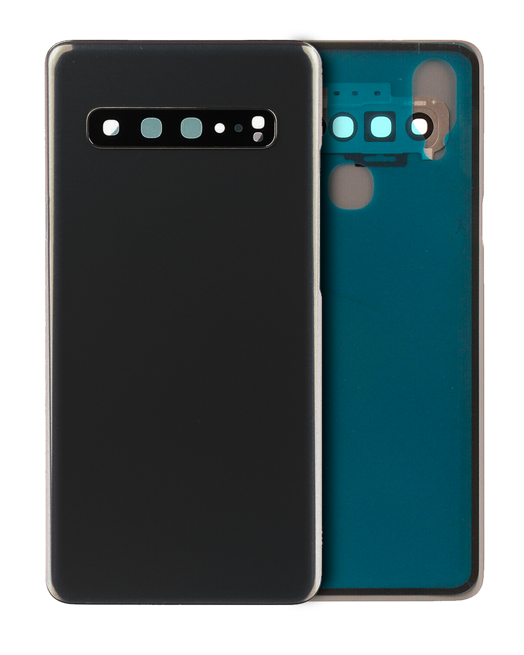 Replacement Back cover Glass With Camera Lens Compatible For Samsung Galaxy S10 5G by Macfactory.Store (No Logo) (Vemake) (Prism Black)