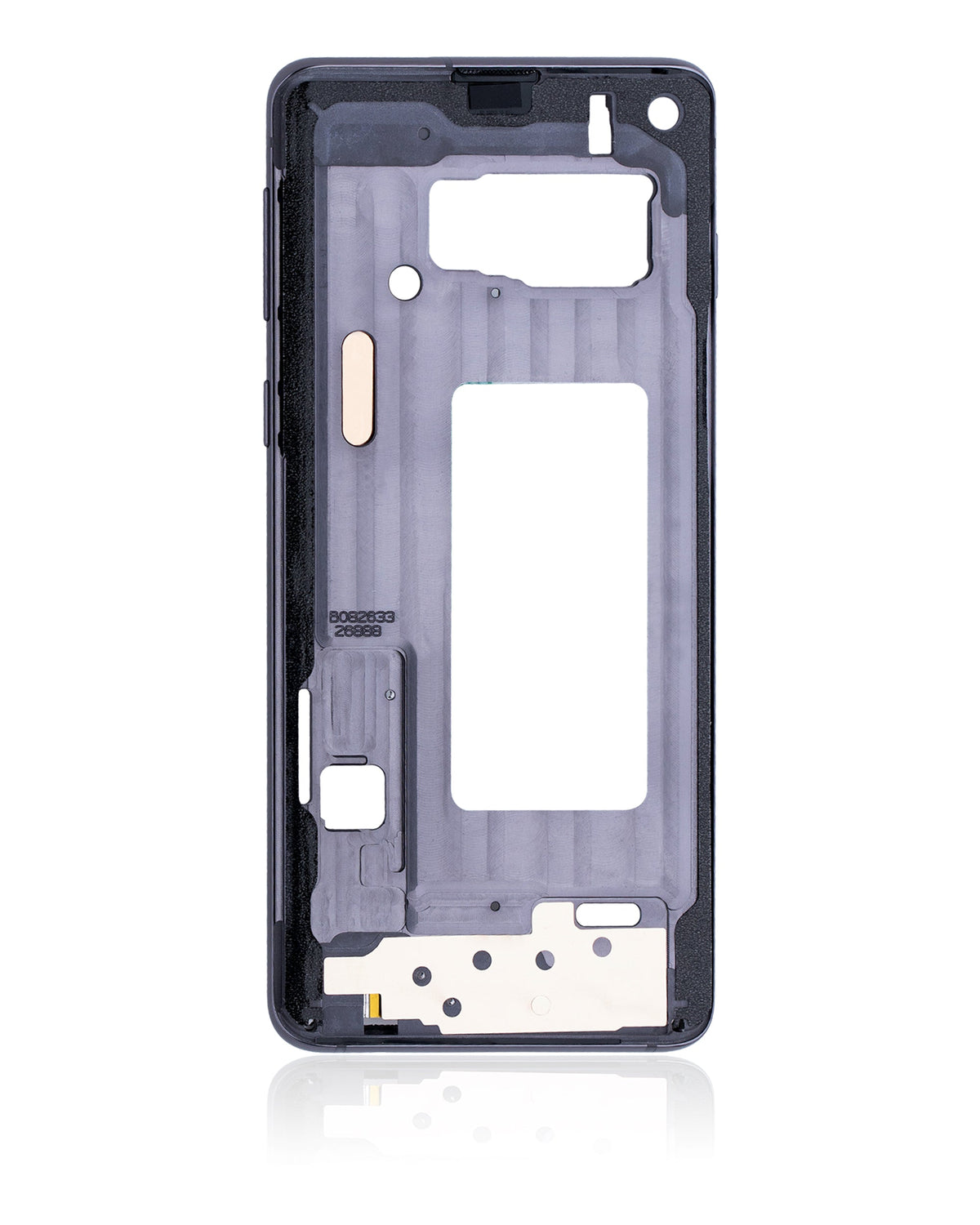 Replacement Mid-Frame Housing Compatible For Samsung Galaxy S10 (With Small Parts) (Prism Black)