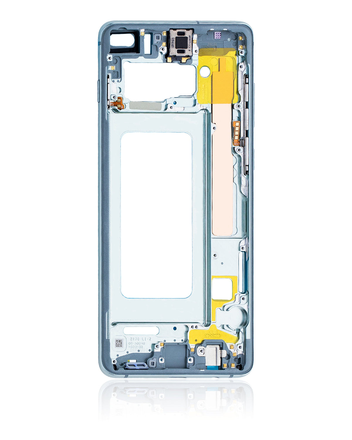 Mid-Frame Housing Replacement Compatible For Samsung Galaxy S10 Plus (With Small Parts) (Prism Green)