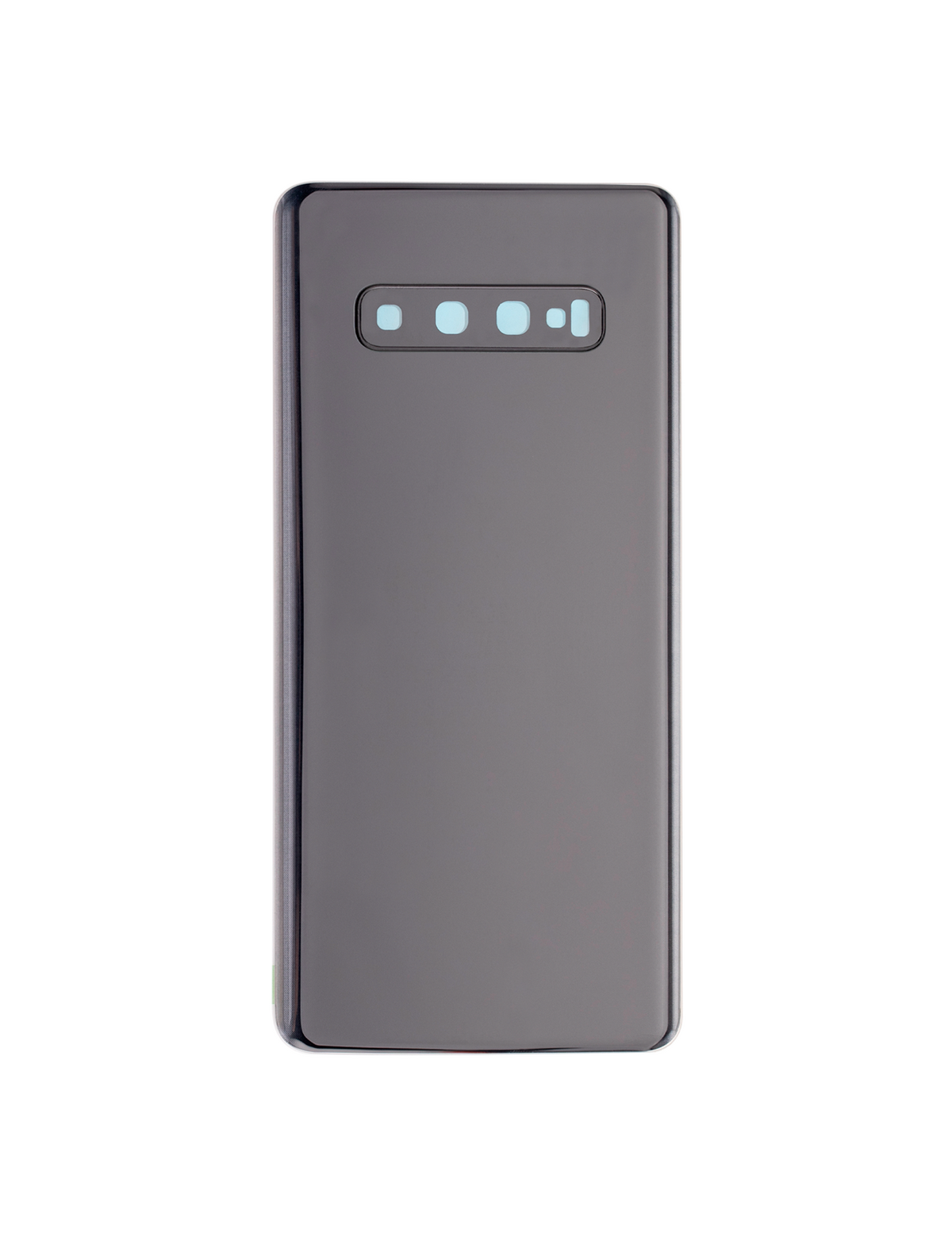 Back cover Glass With Camera Lens Compatible For Samsung Galaxy S10 Plus Replacement (No Logo) (Vemake) (Prism Black)