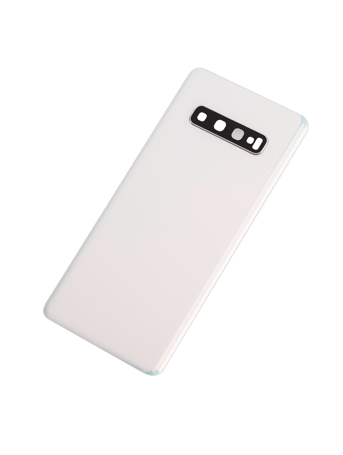 Replacement Back cover Glass With Camera Lens Compatible For Samsung Galaxy S10 Plus (Service Pack) (Prism White)