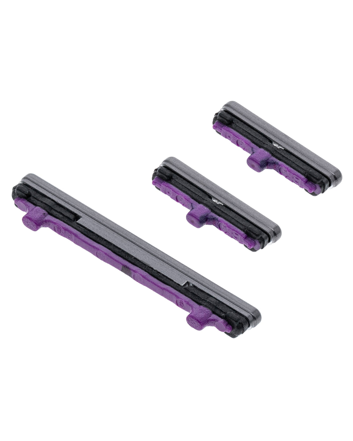 Replacement Hard Buttons (Power / Volume / Bixby) Compatible For Samsung Galaxy S10 / S10 Plus (Prism Black)