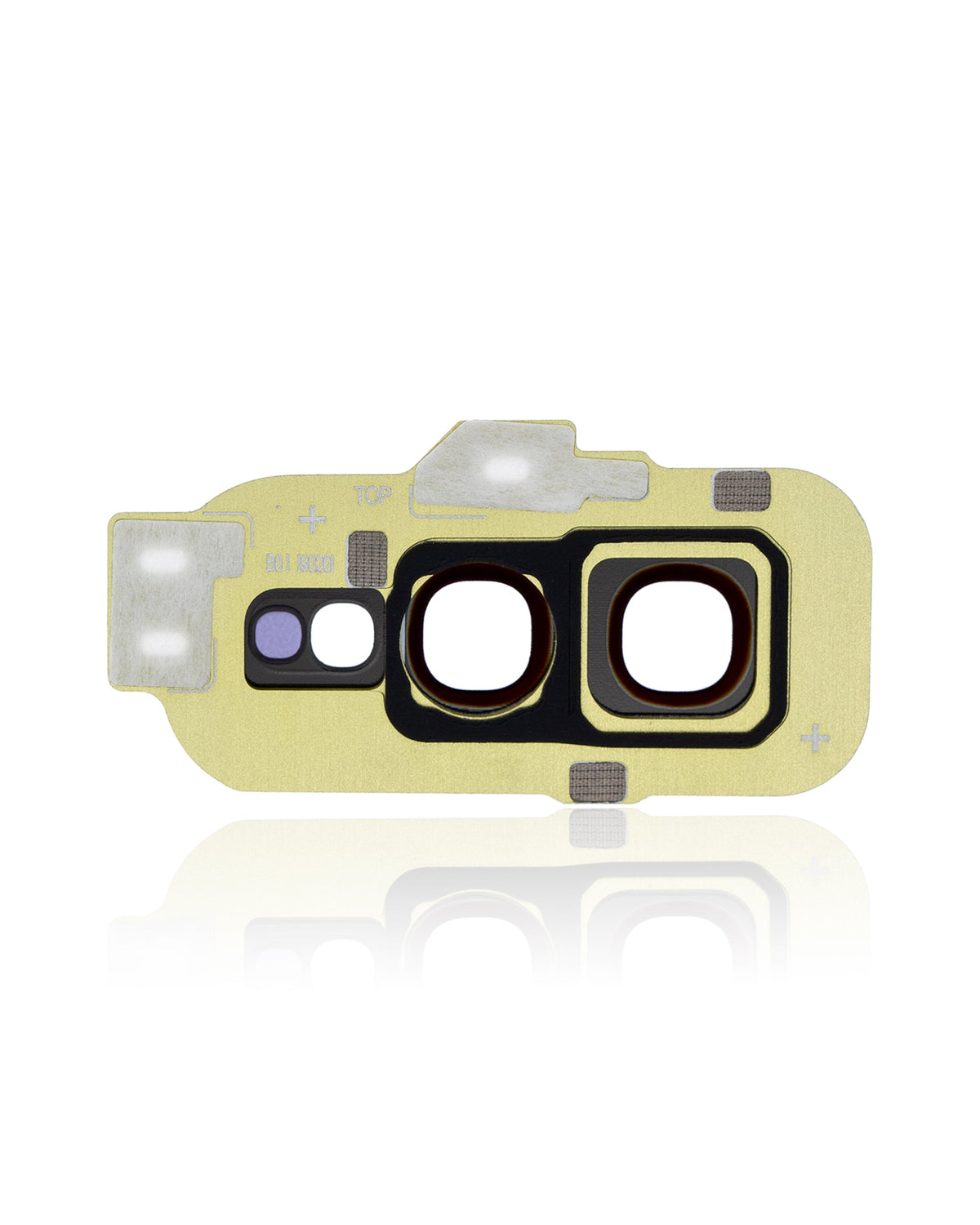 Back Camera Lens With Cover Bezel Ring Compatible For Samsung Galaxy S10E Replacement (Gold)