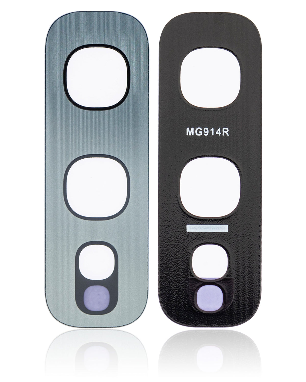 Back Camera Lens Replacement (Glass Only) With Adhesive Compatible For Samsung Galaxy S10E (Silver)