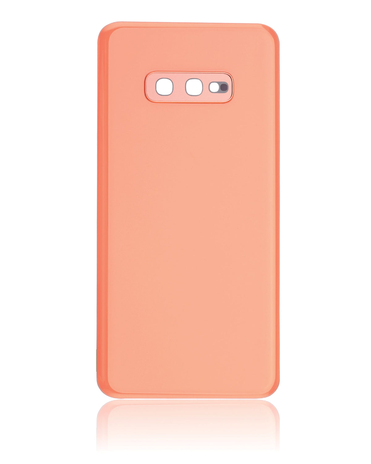 Back cover Glass With Camera Lens Compatible For Samsung Galaxy S10E Replacement (No Logo) (Vemake) (Flamingo Pink)