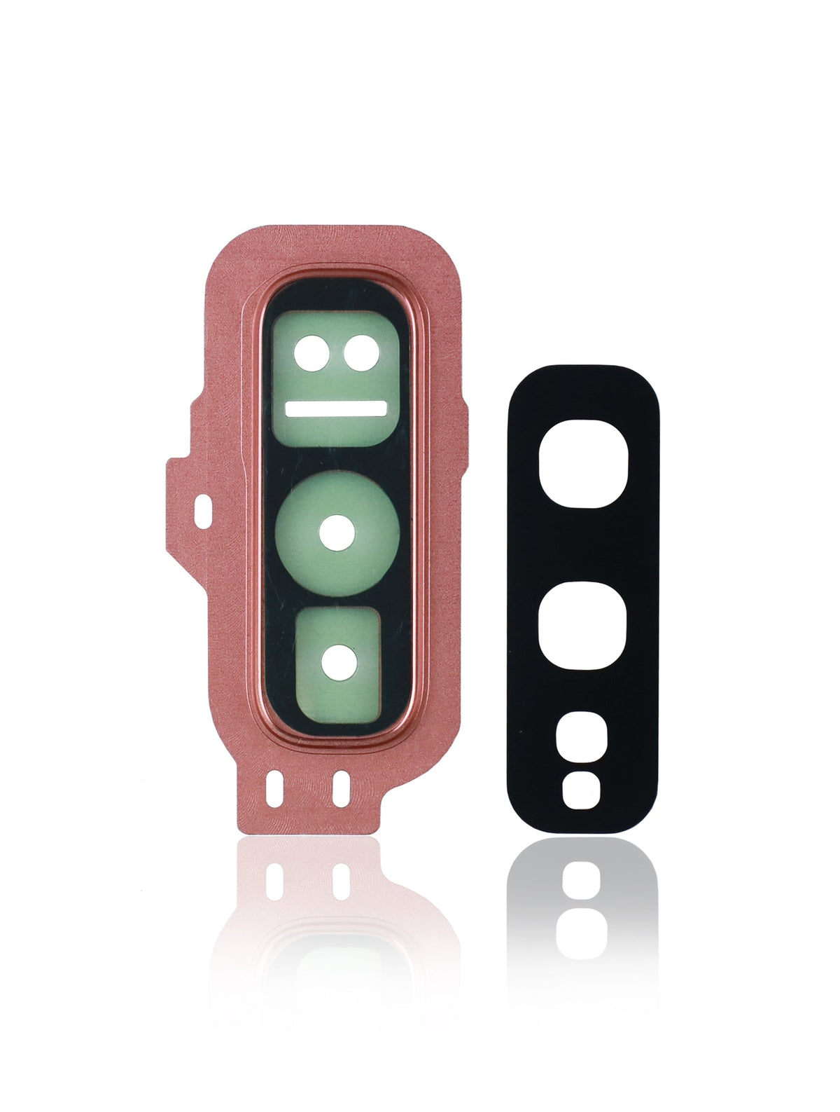 Back Camera Lens With Cover Bezel Ring Replacement Compatible For Samsung Galaxy S10E (Flamingo Pink)