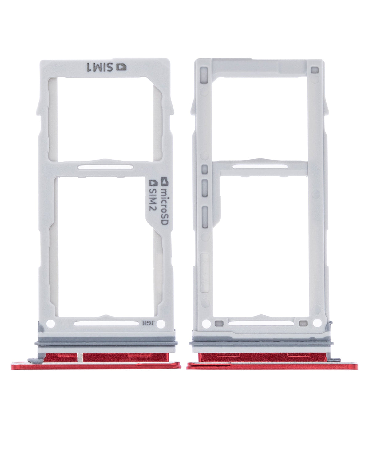Replacement Dual Sim Card Tray Compatible For Samsung Galaxy S10 / S10 Plus (Cardinal Red)