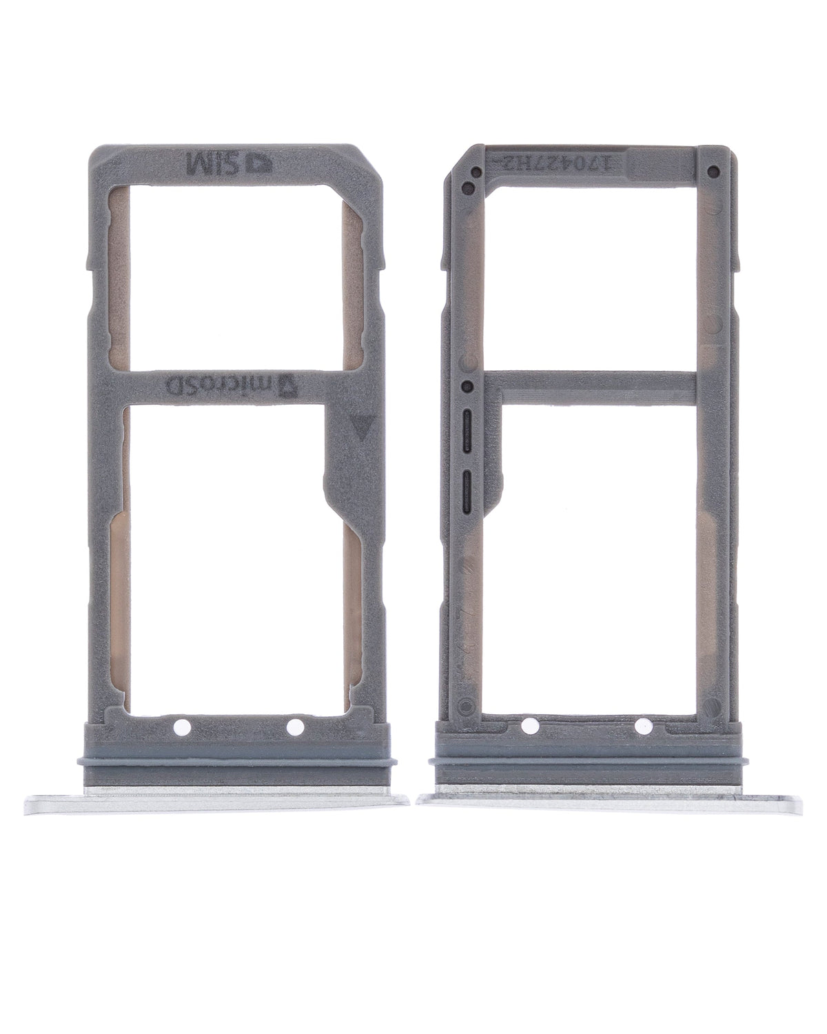 Dual Sim Card Tray Replacement Compatible For Samsung Galaxy S7 Edge (Silver)