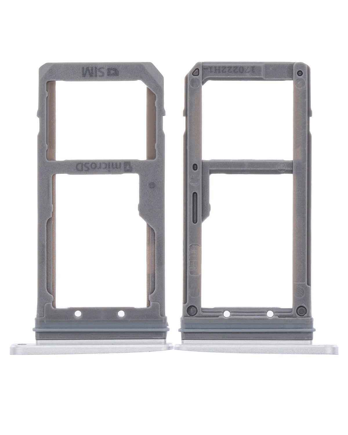 Dual Sim Card Tray Compatible For Samsung Galaxy S7 Replacement  (Silver)