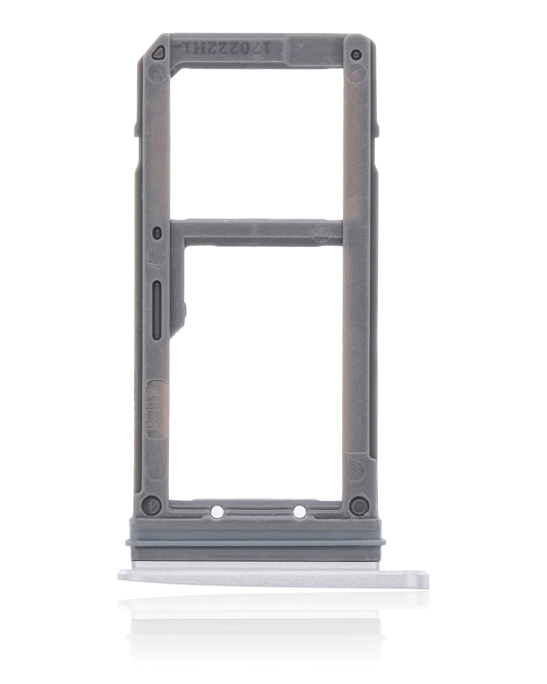 Dual Sim Card Tray Compatible For Samsung Galaxy S7 Replacement (Silver)