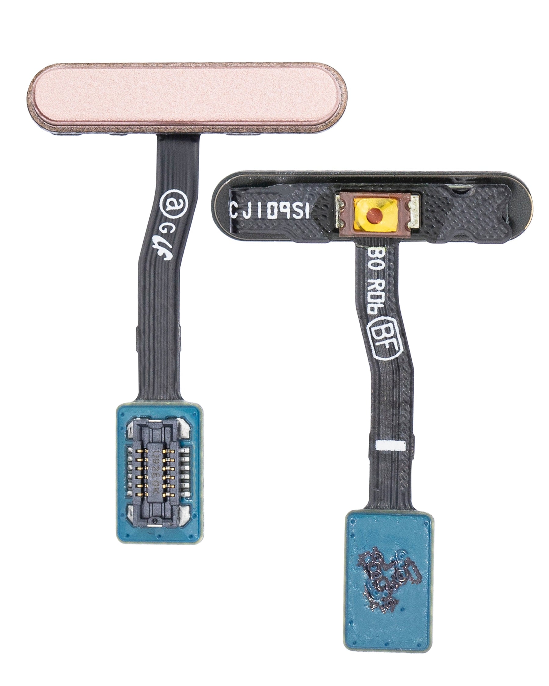 Replacement Power & Fingerprint Reader With Flex Cable Compatible For Samsung Galaxy S10E (Flamingo Pink)