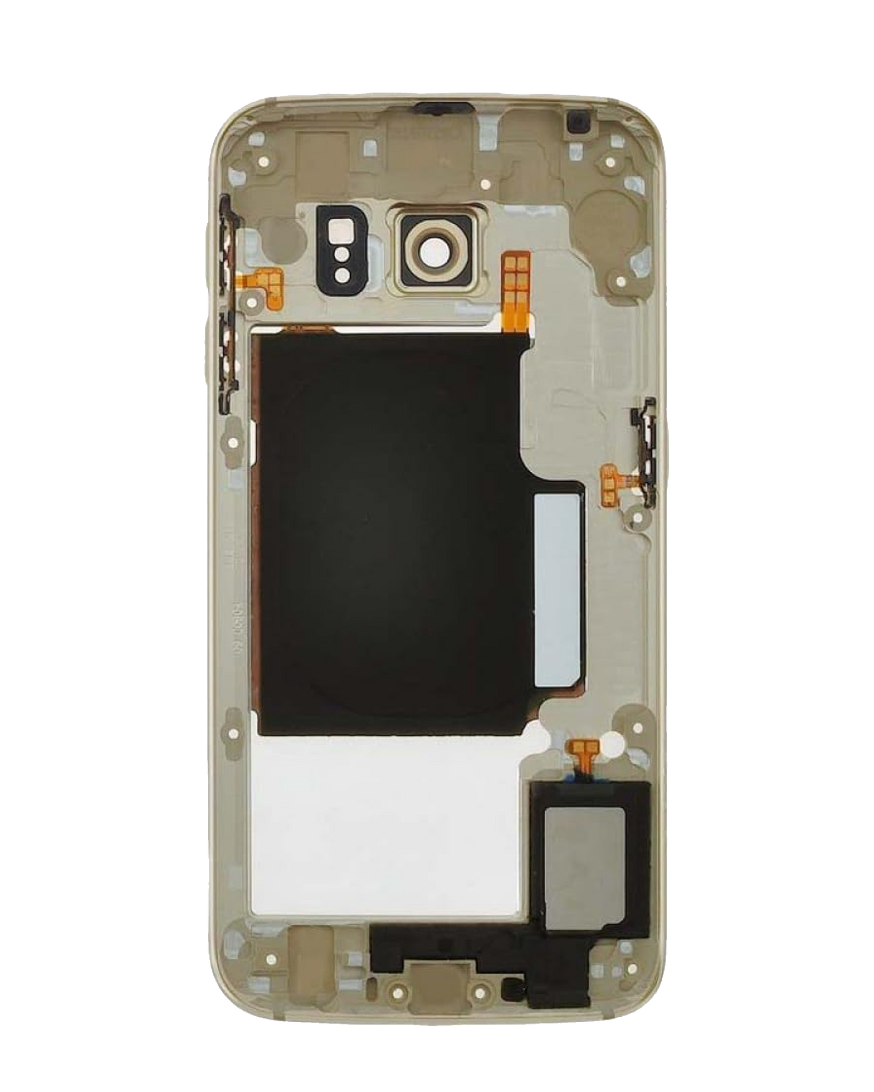 Replacement Mid-Frame Housing Compatible For Samsung Galaxy S6 Edge (Service Pack) (Black Sapphire)