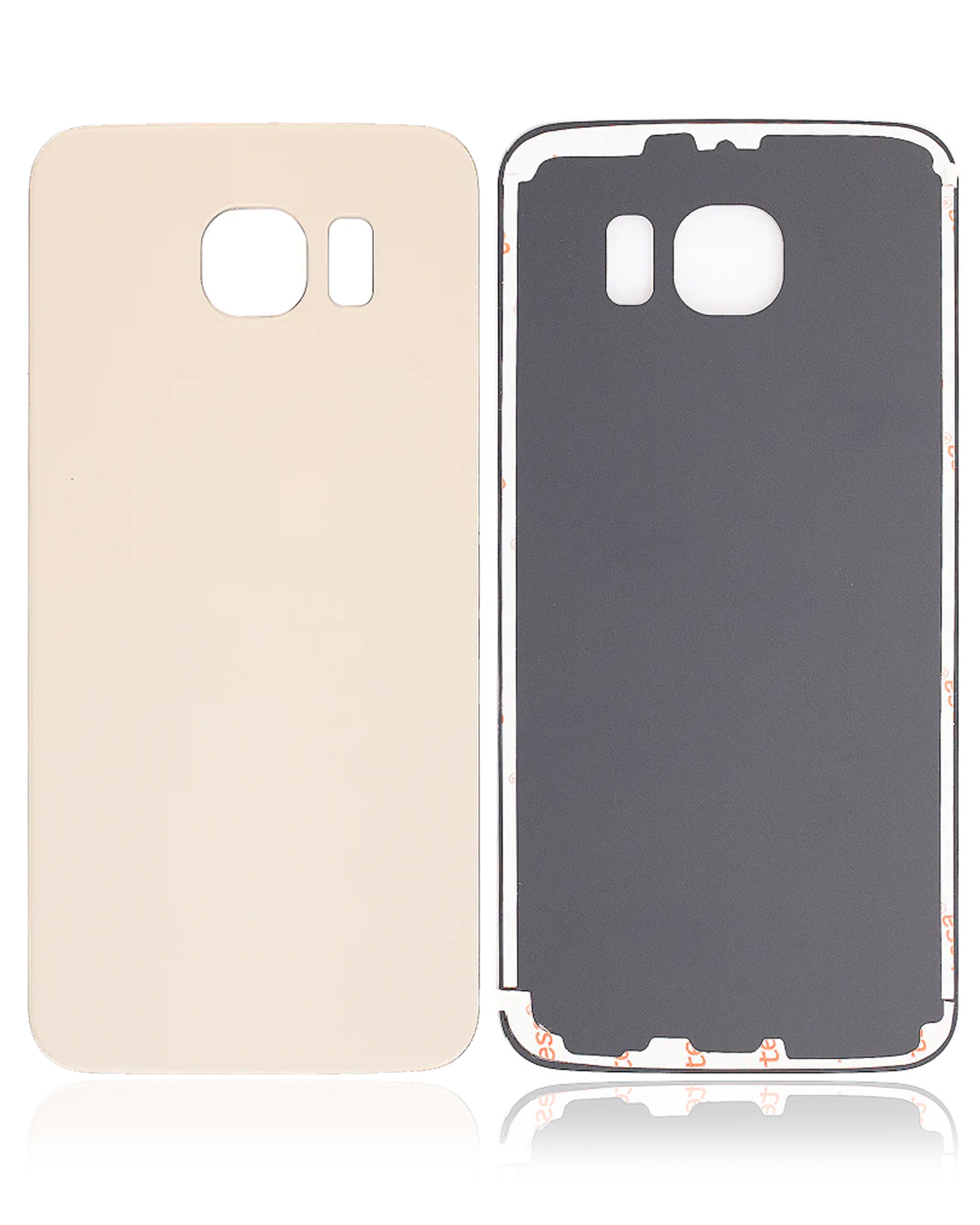 Back Cover Glass Replacement Compatible For Samsung Galaxy S6 (Service Pack) (Gold Platinum)