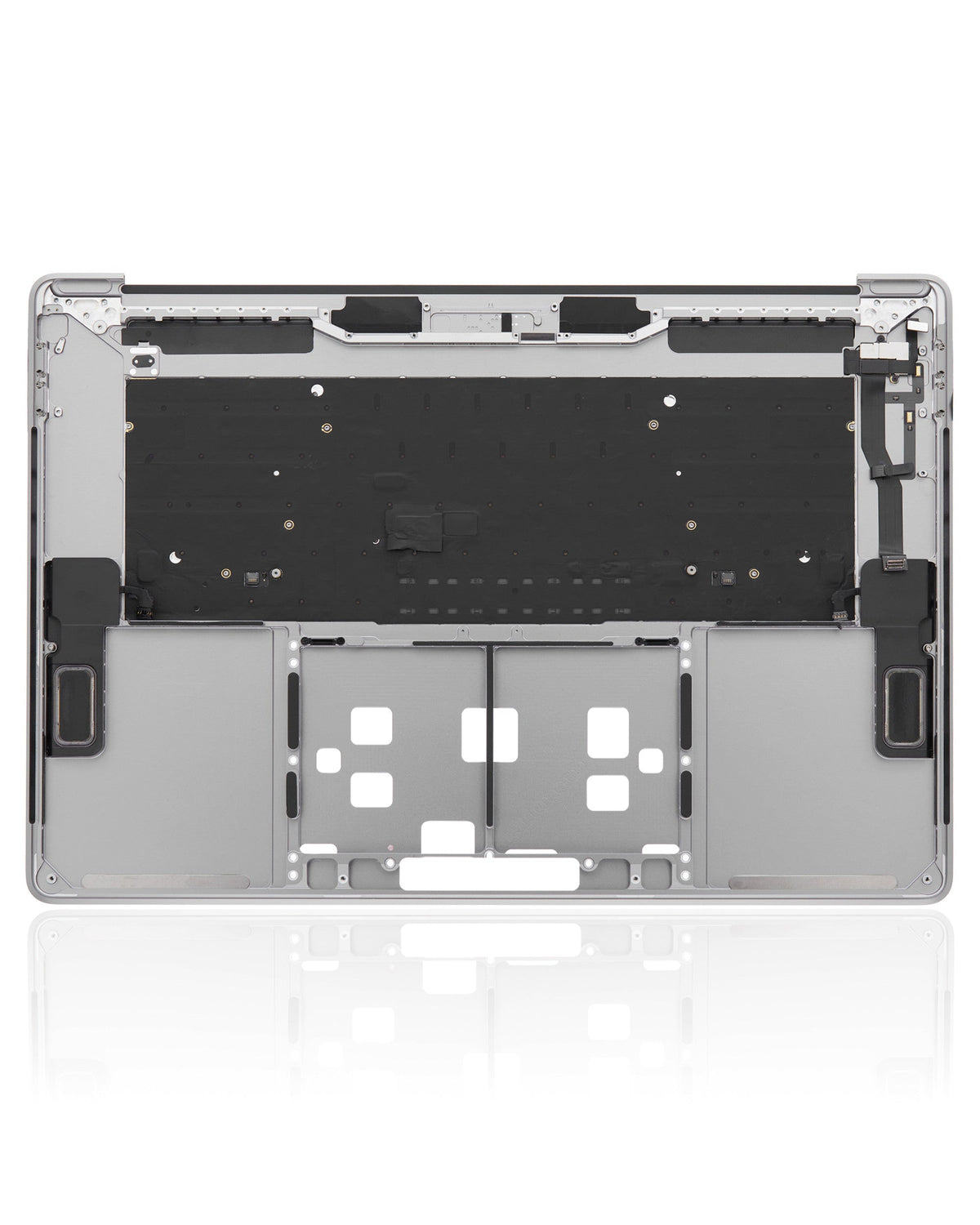 SPACE GREY TOP CASE WITH KEYBOARD (US ENGLISH) FOR MACBOOK PRO 15" TOUCH BAR A1990 (LATE 2018 / EARLY 2019) (USED OEM PULL: COSMETIC GRADE: NEW)