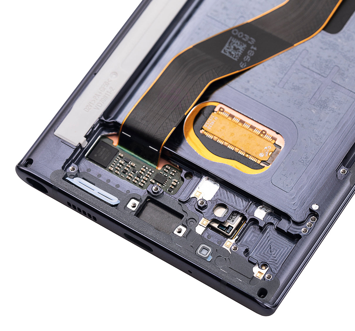OLED Assembly With Frame Replacement Compatible For Samsung Galaxy Note 10 Plus / 5G (Refurbished) (Aura Black)