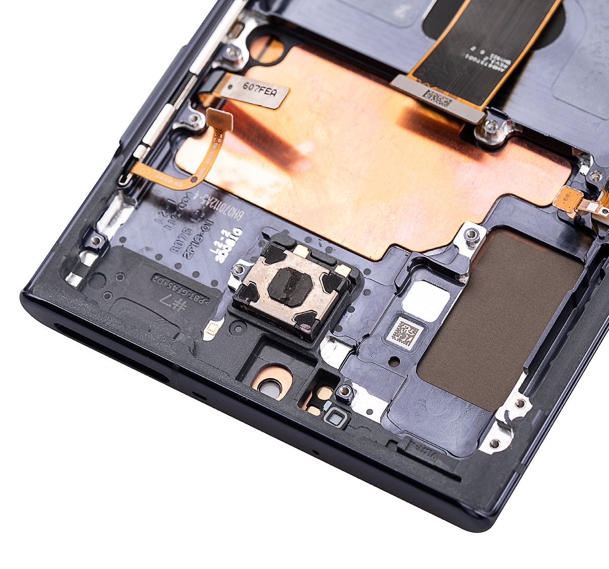 OLED Assembly With Frame Replacement Compatible For Samsung Galaxy Note 10 Plus / 5G (Refurbished) (Aura Black)