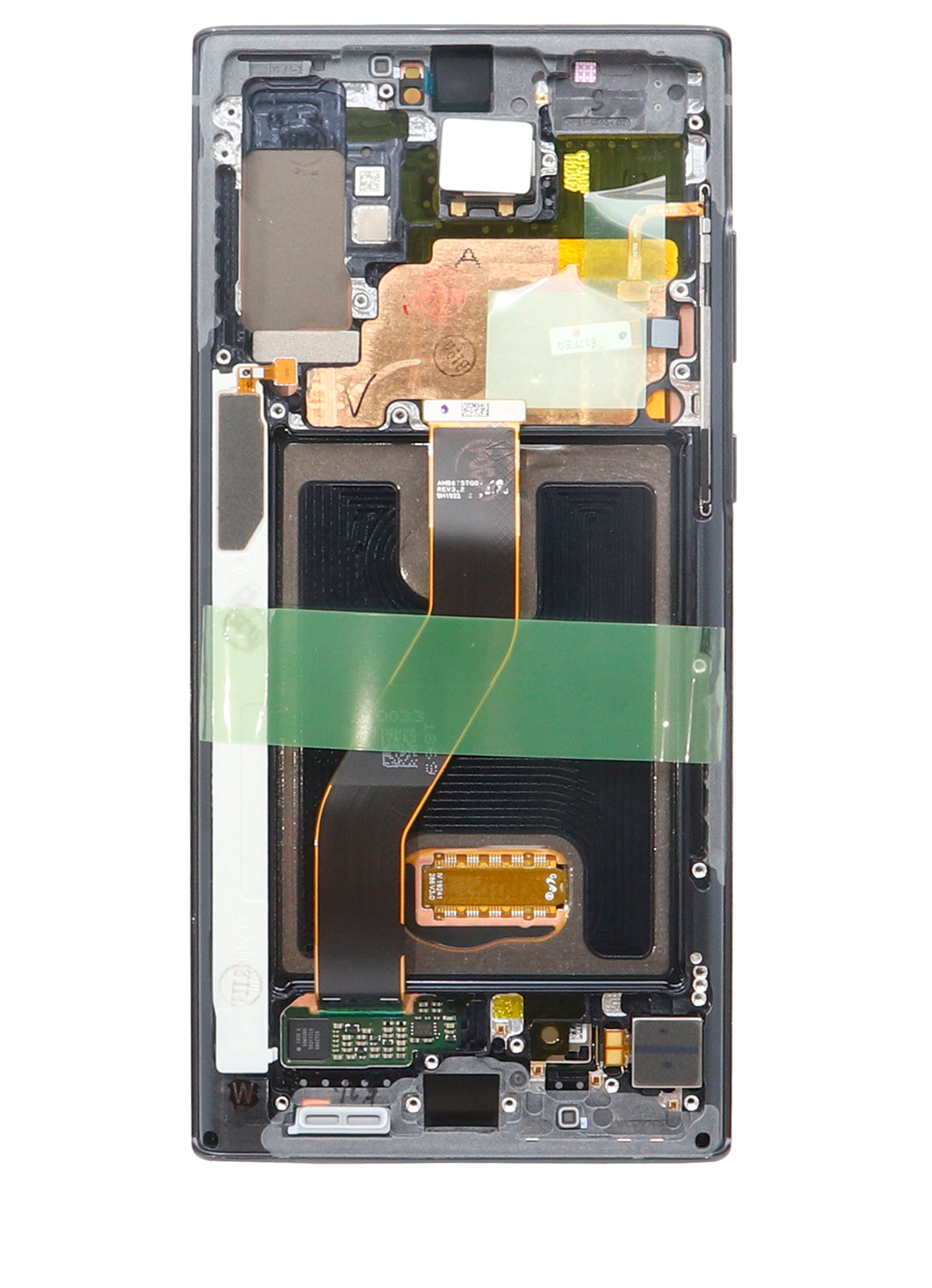 OLED Assembly With Frame Replacement Compatible For Samsung Galaxy Note 10 Plus / 5G (Refurbished) (Aura Black)