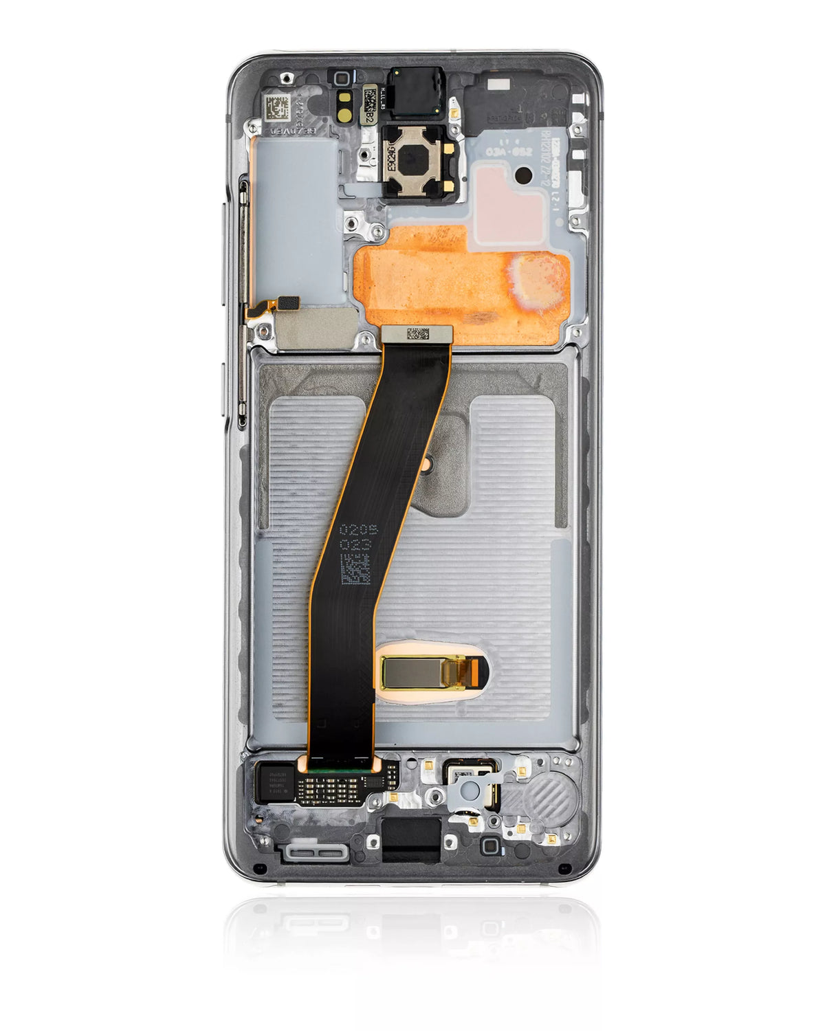 OLED Assembly With Frame Compatible For Samsung Galaxy S20 5G Replacement by Macfactory.Store (Non-Verizon 5G UW Frame) (Service Pack) (Cosmic Gray)